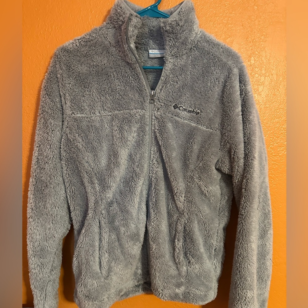 Columbia Soft Gray Sherpa Jacket
